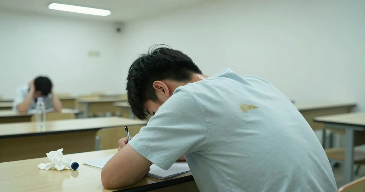 Transpiration excessive pendant les examens : solutions pour les étudiants