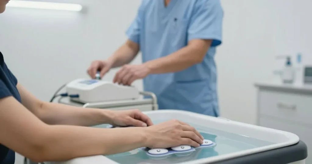 Iontophorèse : combien de séances par semaine en induction et en entretien ?