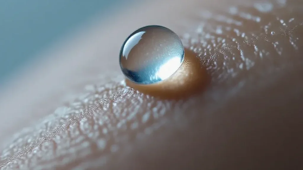 goutte de sueur aisselle